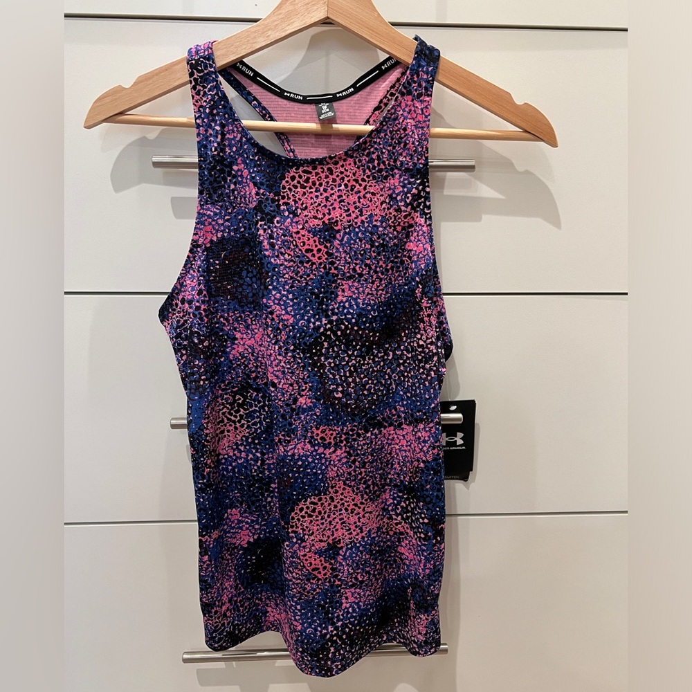 NWT Women’s Under Armour Coolswitch Pattern Run Workout Tank - XS 🏃‍♀️